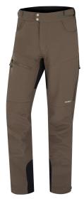 Husky Keson M brown pánske softshellové nohavice