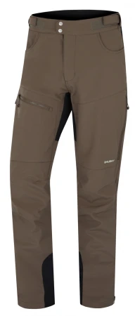 Husky Keson M brown pánské softshell kalhoty