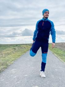 Husky Kala M blue pánské softshellové kalhoty