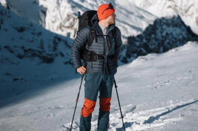 Husky Kala M grey/mint pánské softshellové kalhoty