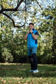 Husky Kavia M turquoise/black pánské softshellové kalhoty