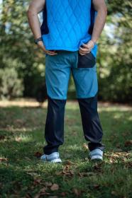 Husky Kavia M turquoise/black pánské softshellové kalhoty