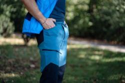 Husky Kavia M turquoise/black pánské softshellové kalhoty