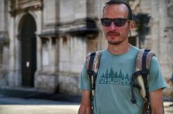 Husky Mertis M faded green pánské triko