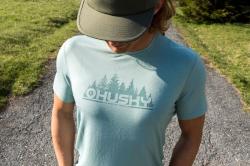 Husky Mertis M faded green pánské triko