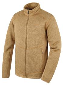 Husky Alan M beige pánský fleecový svetr na zip Husky Alan M beige pánský fleecový svetr na zip