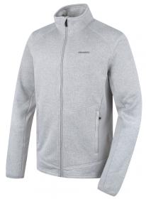 Husky Alan M light grey pánský fleecový svetr na zip Husky Alan M light grey pánský fleecový svetr na zip