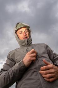 Husky Nestia M brown pánský hardshell kabát