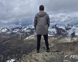 Husky Nestia M brown pánský hardshell kabát