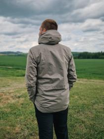 Husky Nestia M brown pánský hardshell kabát