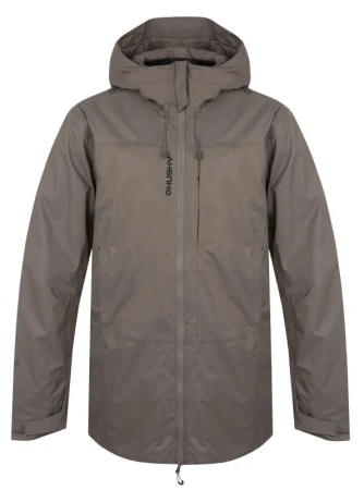 Husky Nestia M brown pánský hardshell kabát