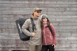 Husky Nestia M brown pánský hardshell kabát