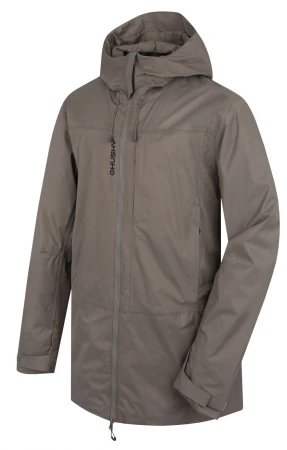 Husky Nestia M brown pánský hardshell kabát