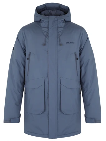 Husky Narvik M faded blue pánský hardshellový plněný kabát