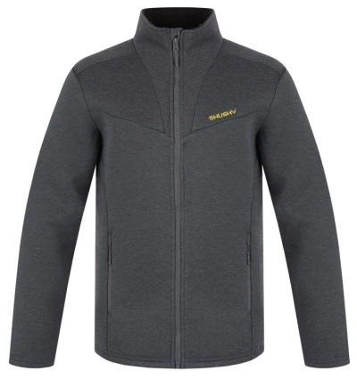 Husky Akra M dark grey pánský svetr na zip