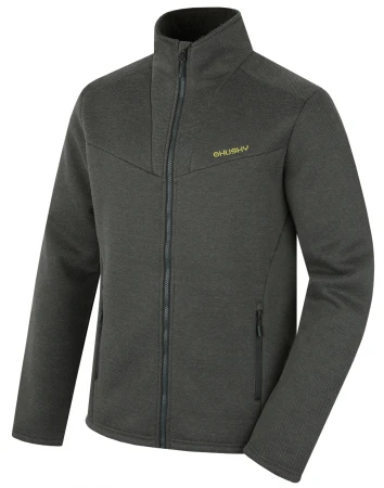 Husky Akra M dark khaki pánský svetr na zip