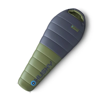 Husky Devon blue/khaki péřový letní spacák + sleva 300,- na příslušenství
