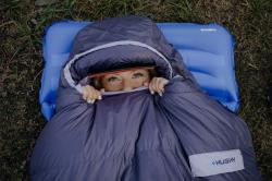 Husky Dinis Ladies -10°C blue/pink péřový třísezónní dámský spacák