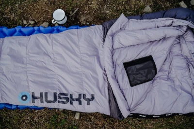 Husky Dinis Ladies -10°C blue/pink péřový třísezónní dámský spacák
