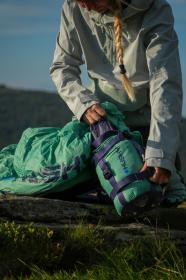 Husky Dinis -10°C blue/mint péřový třísezónní spacák