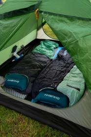 Husky Dinis -10°C blue/mint péřový třísezónní spacák