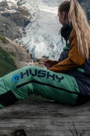 Husky Dinis -10°C blue/mint péřový třísezónní spacák