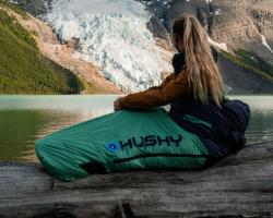 Husky Dinis -10°C blue/mint péřový třísezónní spacák