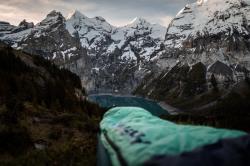 Husky Dinis -10°C blue/mint péřový třísezónní spacák