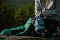 Husky Dinis -10°C blue/mint péřový třísezónní spacák