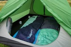 Husky Dinis -10°C blue/mint péřový třísezónní spacák