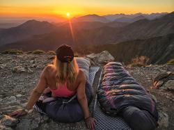 Husky Drape Ladies blue/purple péřový zimní dámský spacák