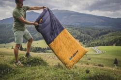 Husky Drafy blue/orange péřový zimní spacák