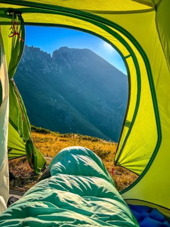 Husky Drape péřový zimní spacák