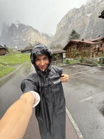 Husky RAINIE black pláštěnka