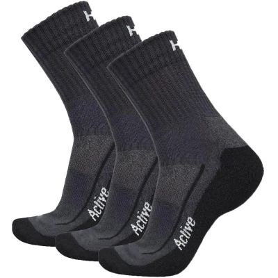 Husky Active 3pack čierne ponožky Husky Active 3pack čierne ponožky