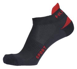 Husky Sport antracit/červené ponožky Husky Sport antracit/červené ponožky
