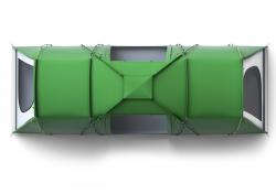 Husky Boston 6 zelený rodinný stan pro 6 osob + šátek Kilpi