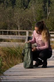 Husky Fledy 4 khaki samonafukovací karimatka