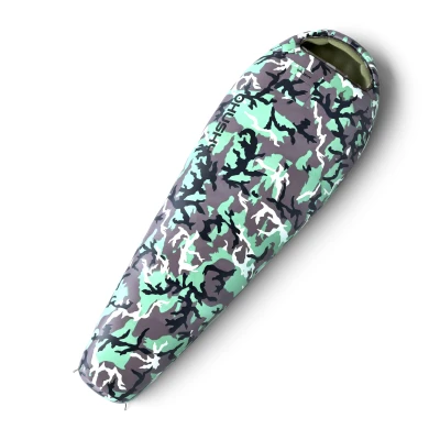 Husky Junior Army green syntetický třísezónní dětský spacák