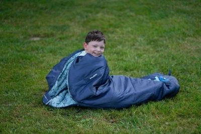 Husky Kids Magic blue/turquoise syntetický trojsezónny detský spacák