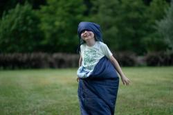 Husky Kids Magic dark blue syntetický třísezónní dětský spacák