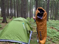 Husky blue syntetický třísezónní spacák