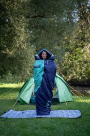 Husky Espace -5°C blue/mint syntetický třísezónní spacák