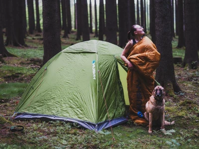 Husky mustard syntetický třísezónní spacák