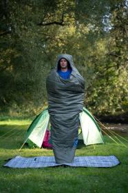 Husky Ruby dark green syntetický třísezónní spacák