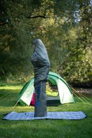 Husky Ruby dark green syntetický třísezónní spacák
