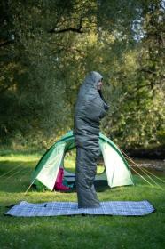 Husky Ruby dark green syntetický třísezónní spacák