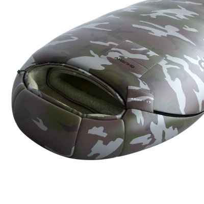 Husky Army green syntetický zimní spacák