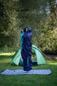 Husky Emotion blue/mint syntetický zimní spacák