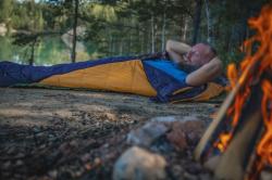 Husky Enjoy blue/orange syntetický zimní spacák